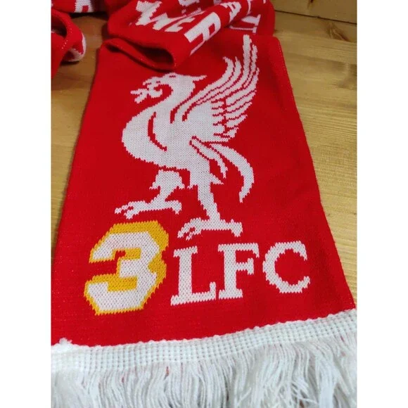 OFFICIAL LIVERPOOL 2001 TREBLE CUP WINNERS RARE SCIARPA SCARF BUFANDA ~56x7" - Picture 4 of 8